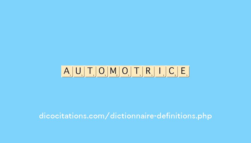 automotrice automotrice