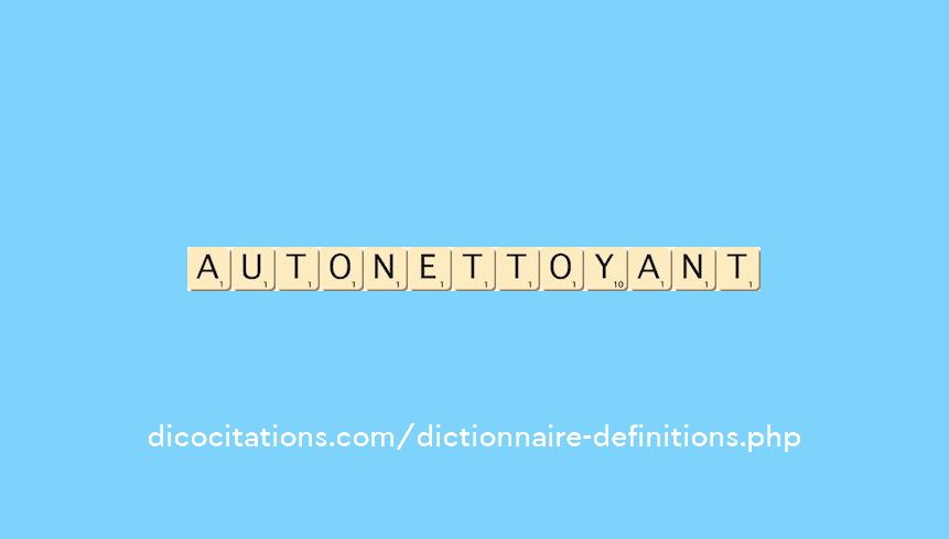autonettoyant autonettoyant