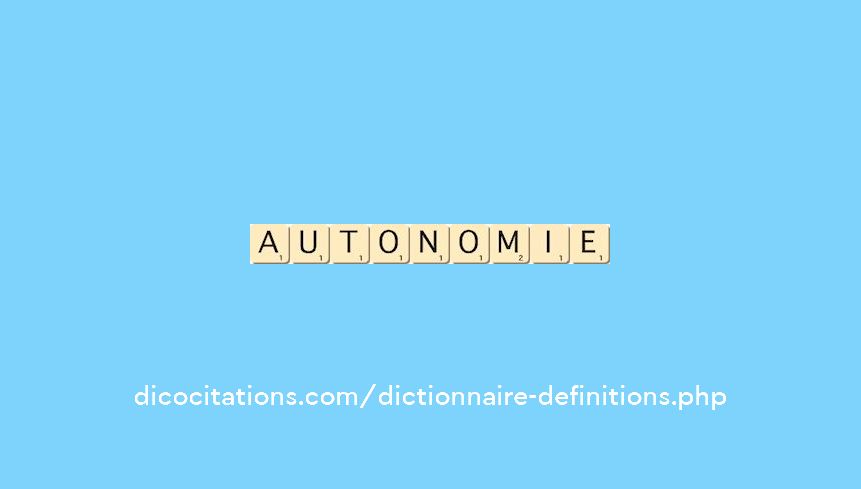 autonomie