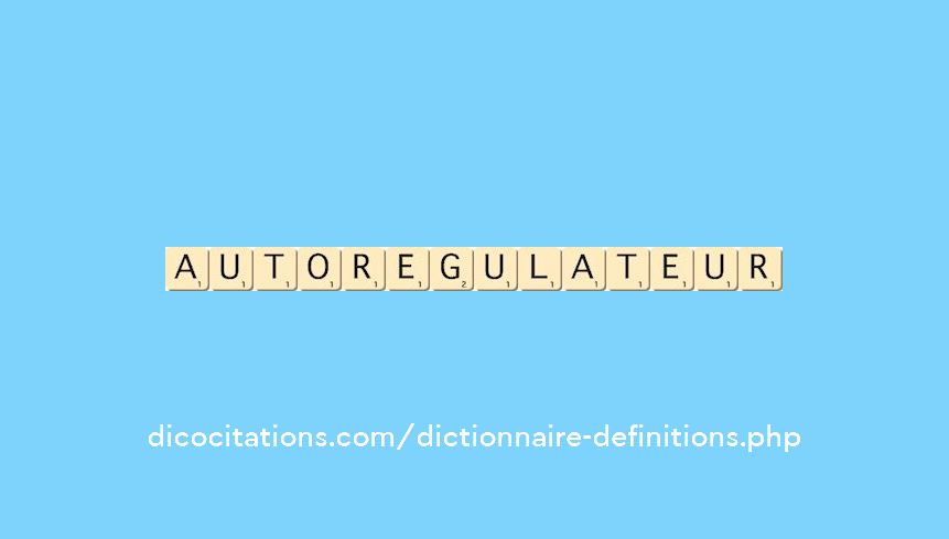 autoregulateur autoregulateur