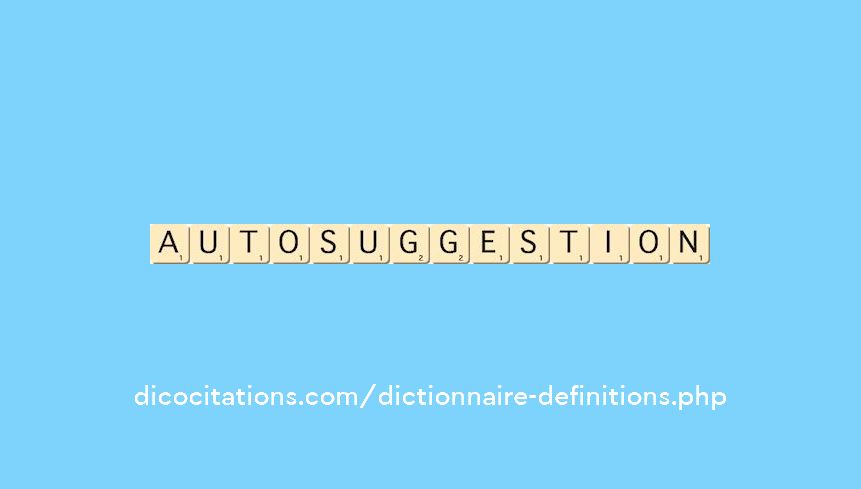 autosuggestion autosuggestion