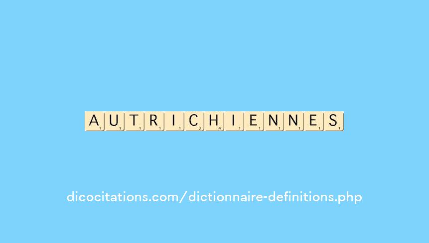 autrichiennes autrichiennes