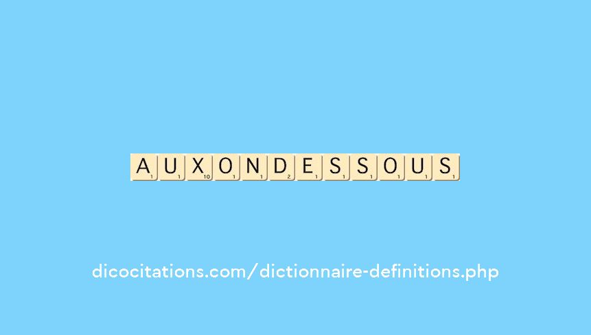auxon-dessous