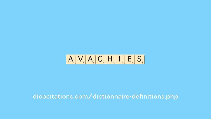 avachies avachies