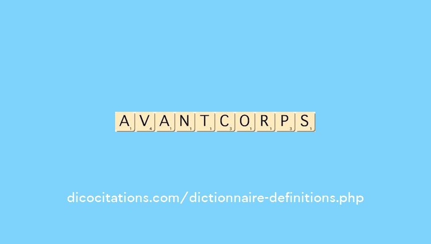 avant-corps avant-corps