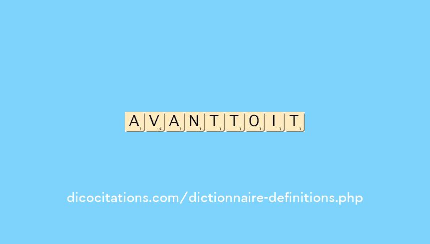 avant-toit