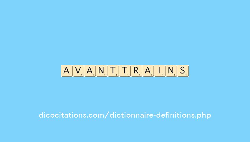avant-trains