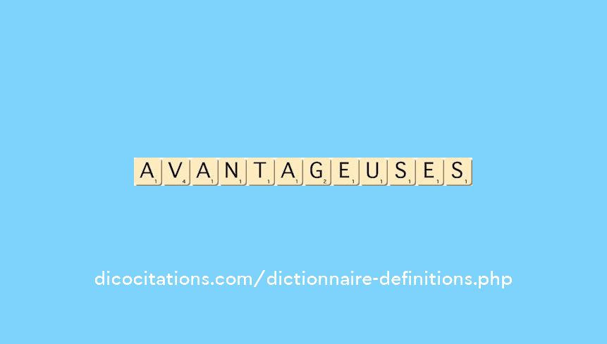 avantageuses