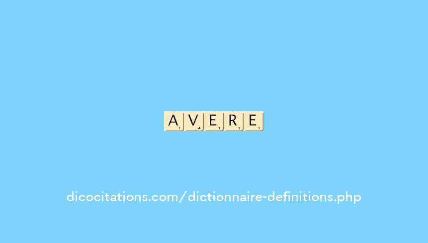 avere avere