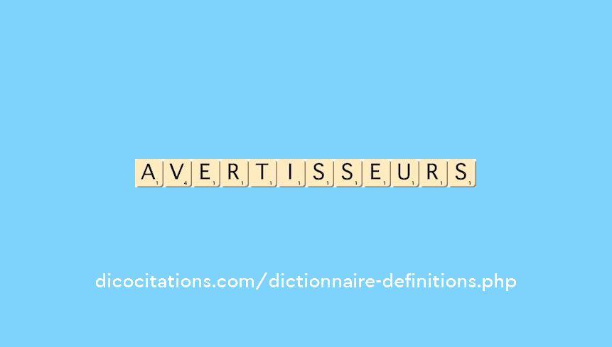 avertisseurs avertisseurs