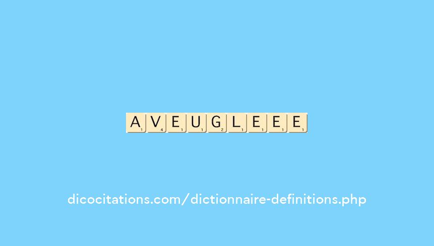 aveugle--ee