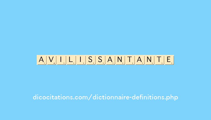 avilissant--ante