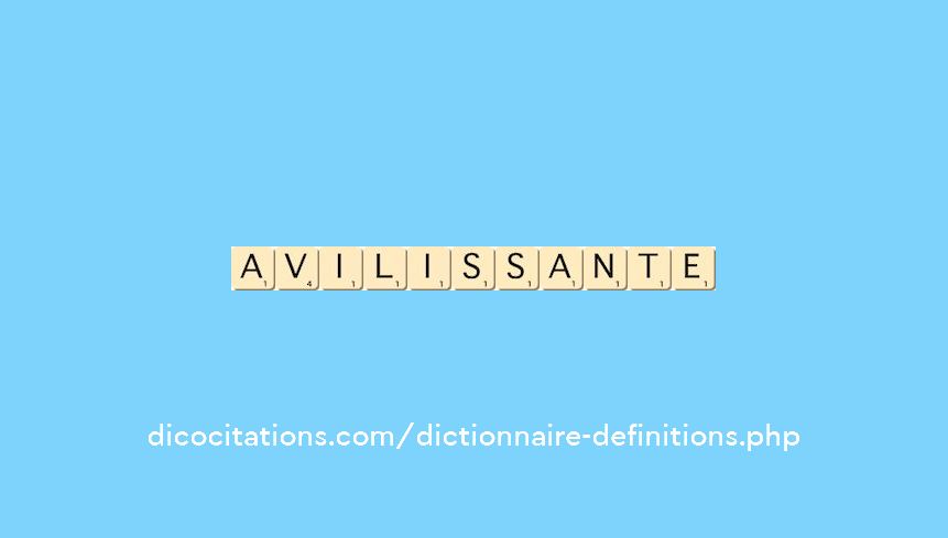 avilissante