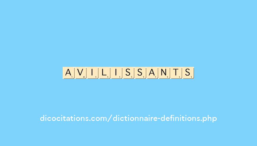 avilissants