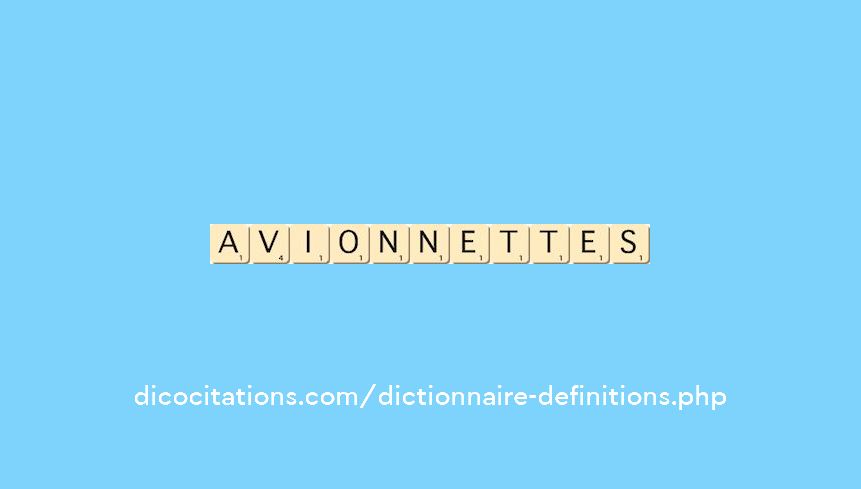 avionnettes avionnettes