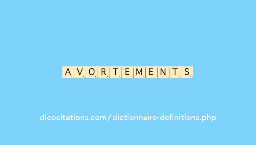 avortements avortements