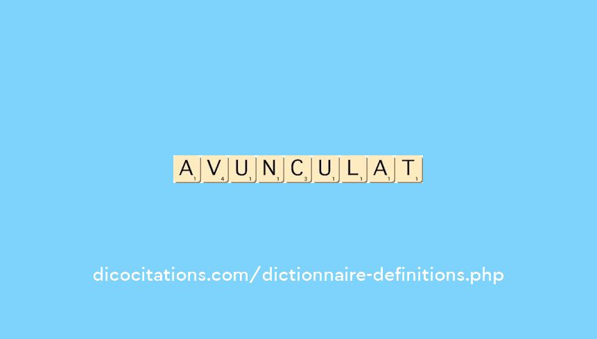 avunculat avunculat