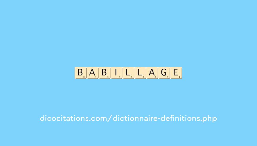 babillage babillage