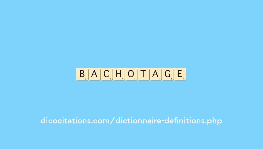 bachotage bachotage