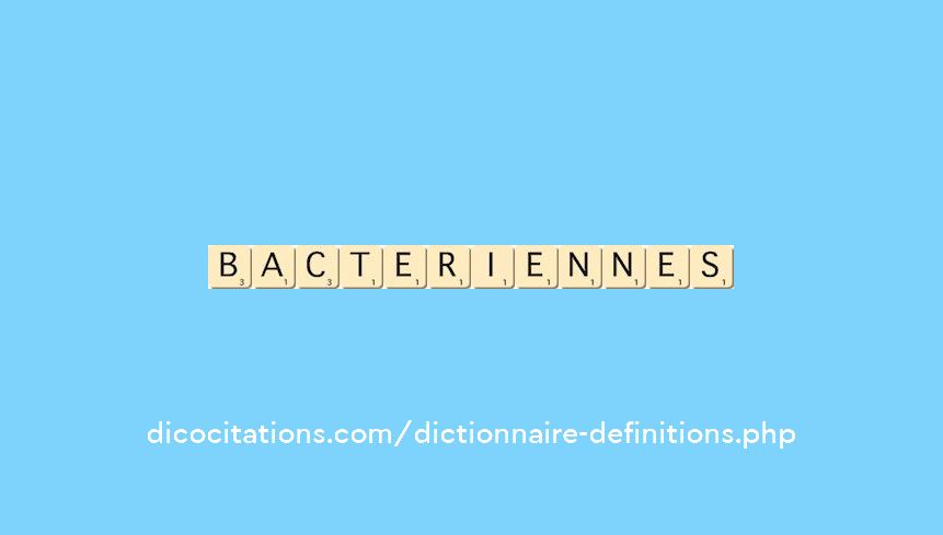 bacteriennes bacteriennes