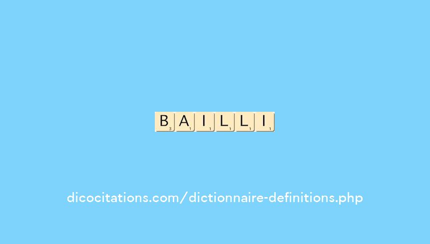 bailli