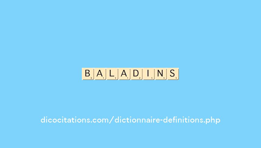 baladins baladins