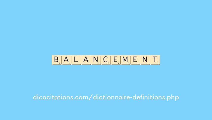 balancement balancement