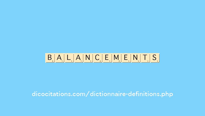 balancements balancements
