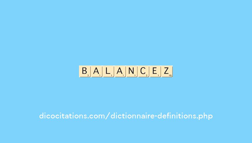balancez balancez