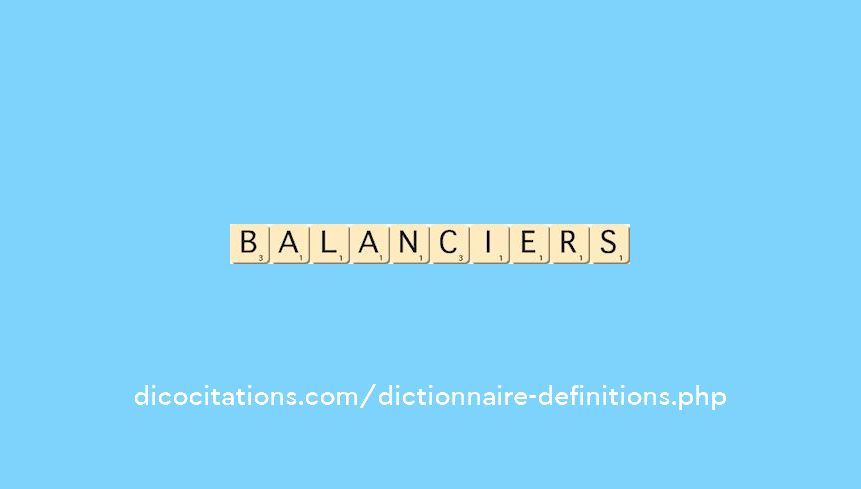 balanciers balanciers