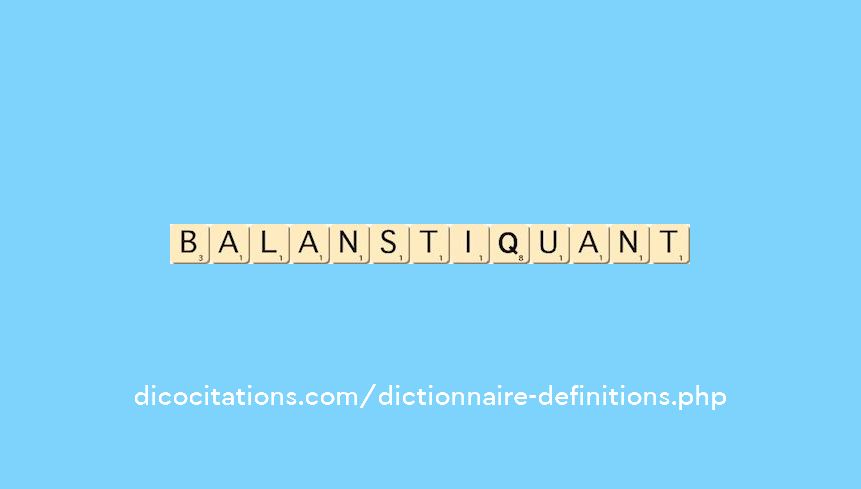 balanstiquant balanstiquant