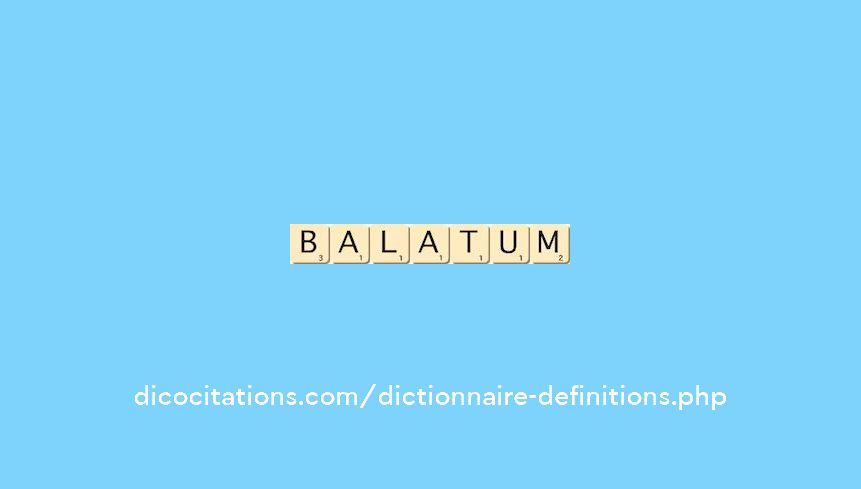 balatum balatum