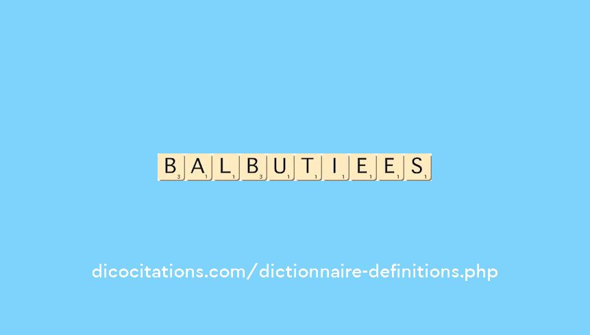 balbutiees balbutiees