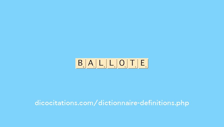 ballote ballote