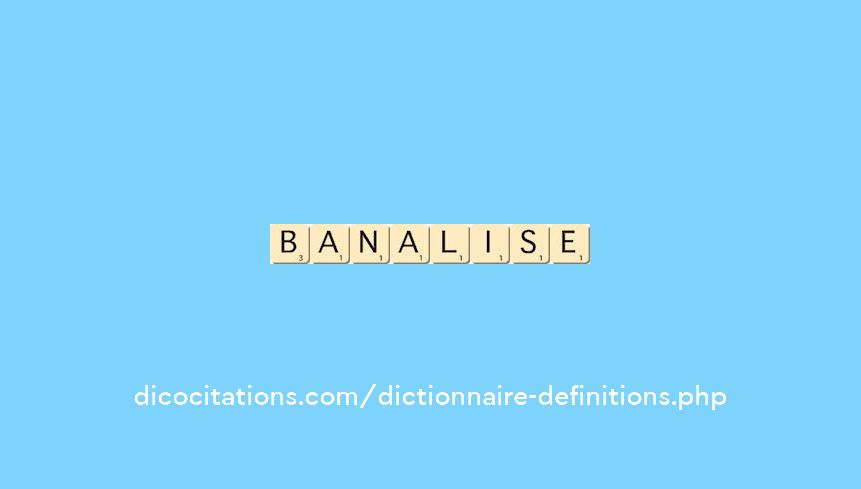 banalise banalise