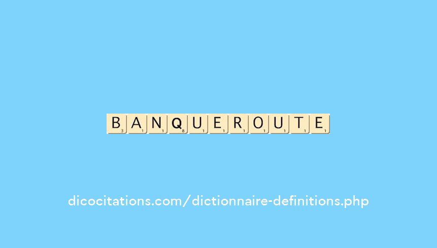banqueroute