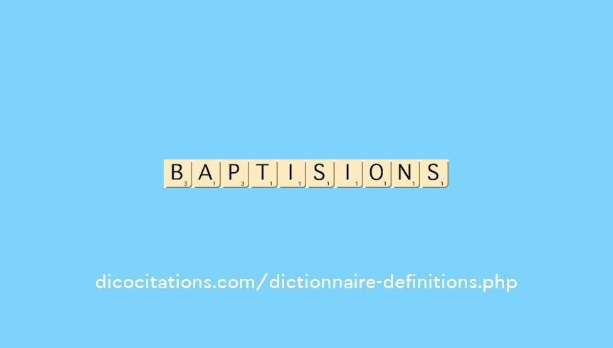 baptisions baptisions