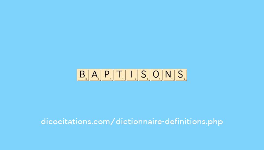 baptisons baptisons