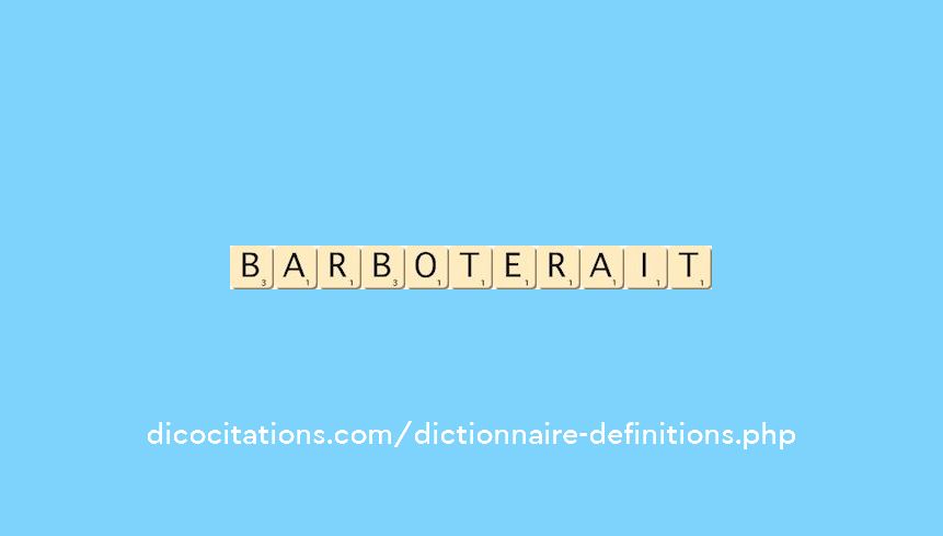 barboterait barboterait