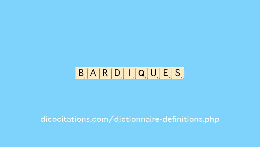 bardiques bardiques
