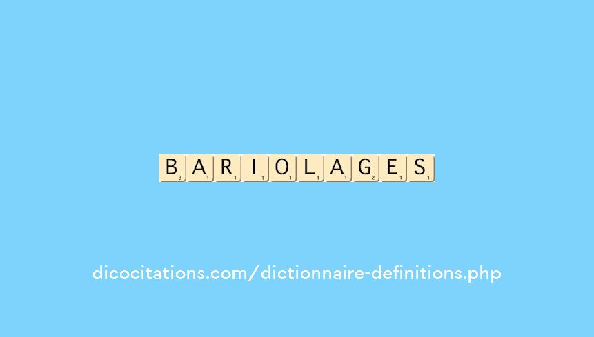 bariolages bariolages