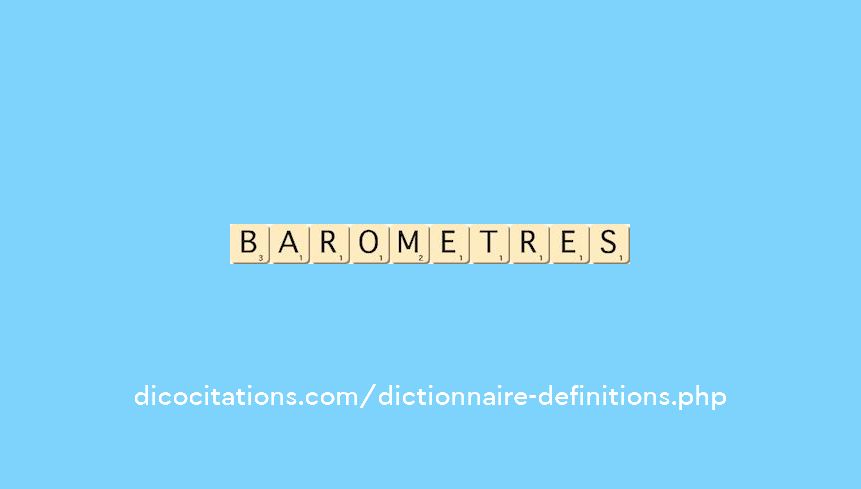 barometres barometres