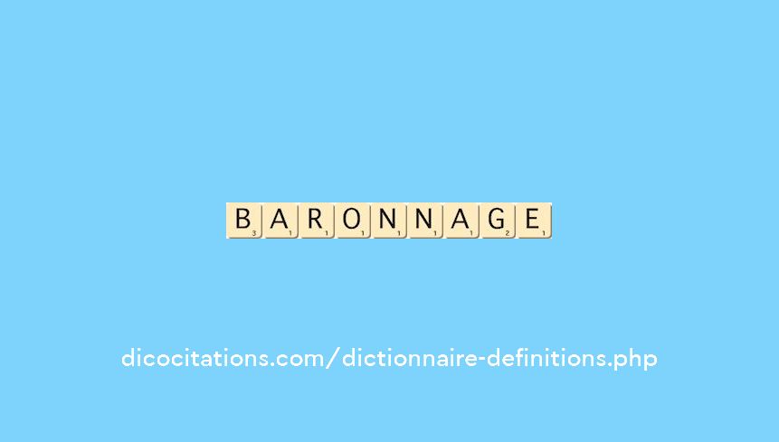 baronnage