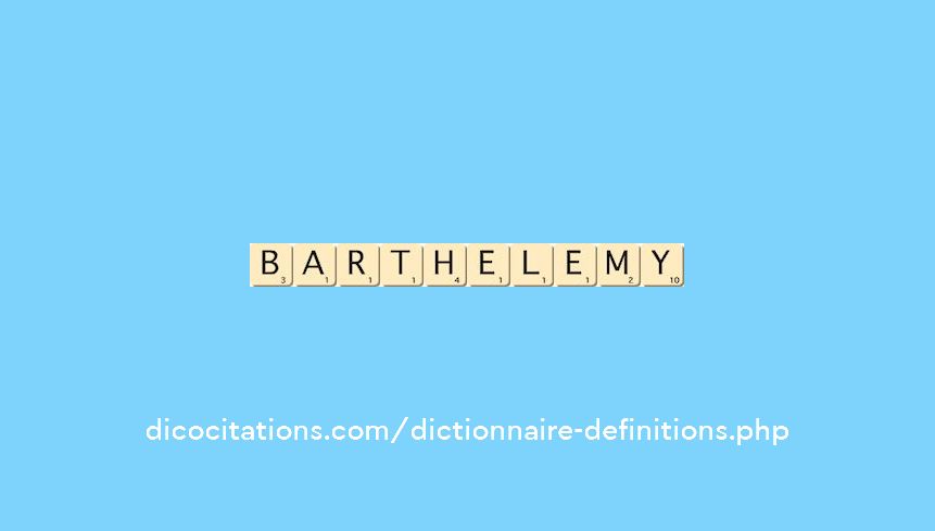 barthelemy barthelemy