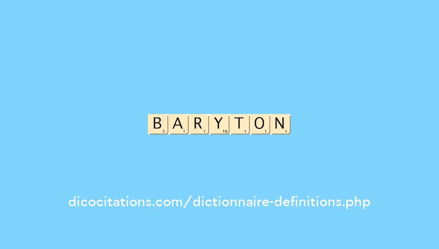 baryton baryton