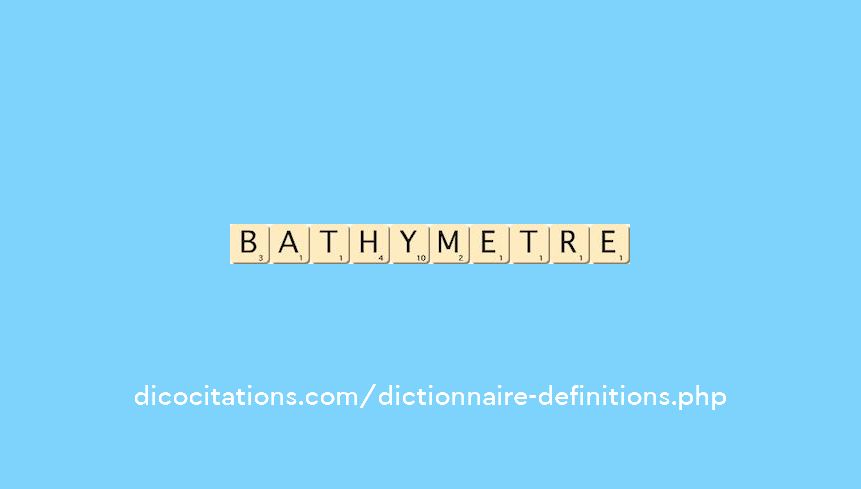 bathymetre bathymetre