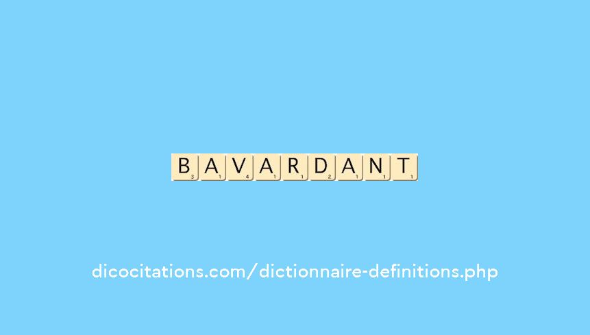 bavardant bavardant
