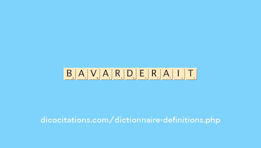 bavarderait bavarderait