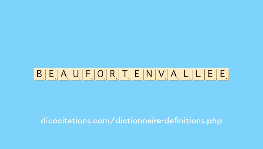 beaufort-en-vallee