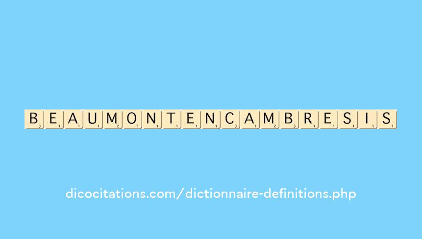 beaumont-en-cambresis